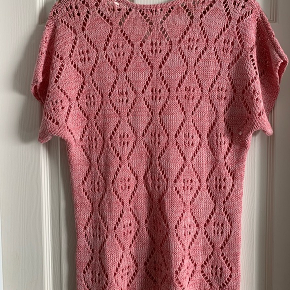 Leo & Nicole Women’s Pink Knit Sweater Blouse Size Large - Picture 13 of 15